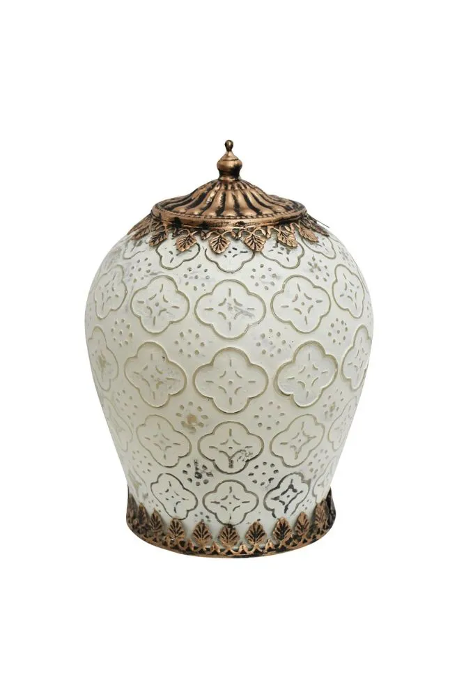 XL LED Lantern Foil White