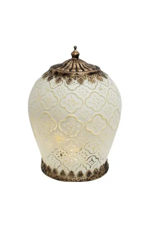 XL LED Lantern Foil White
